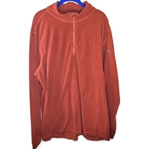 Men's DDX Dri-duck Element  1/4 Zip Nano fleece Rust Top Size 2XL